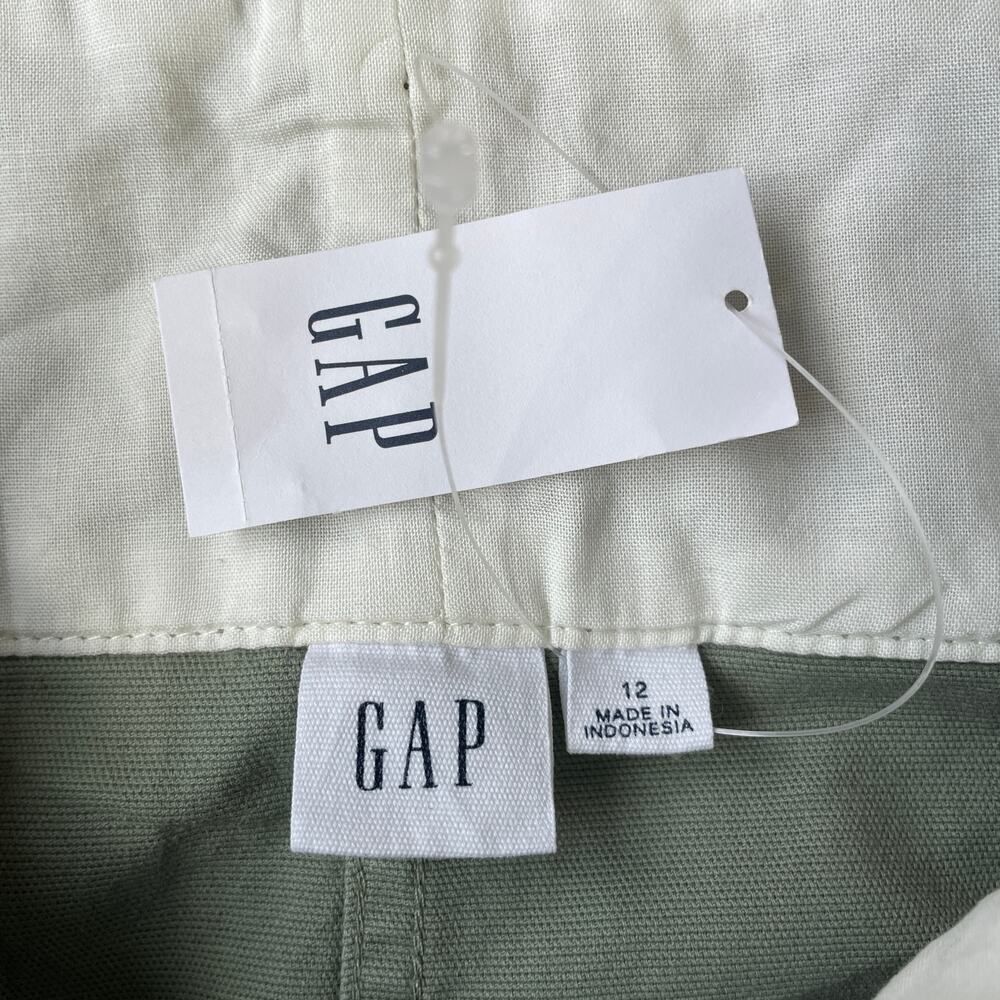 NWT GAP Paperbag Mini Skirt in Douglas Fir Green - Size: 12 - Picture 4 of 8